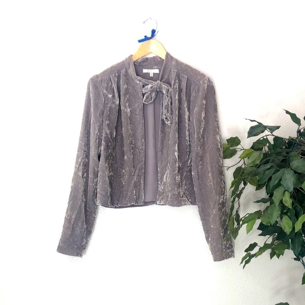 Cropped Wayf Bolero Velvet Jacket